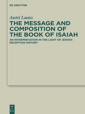 cover image of Message and Composition of the Book of Isaiah